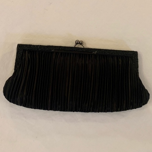Carlo Fellini Beaded Black Clutch/Handbag! - Picture 2 of 10